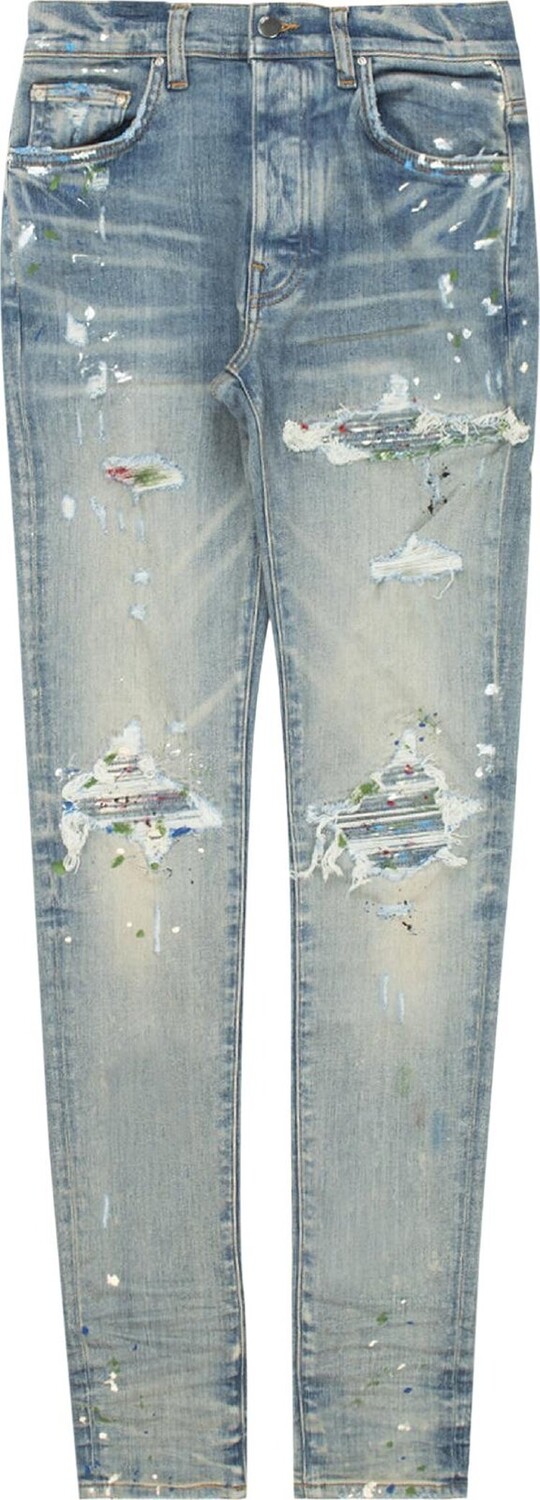 

Джинсы Amiri Paint Splatter MX1 Jean 'Clay Indigo', синий