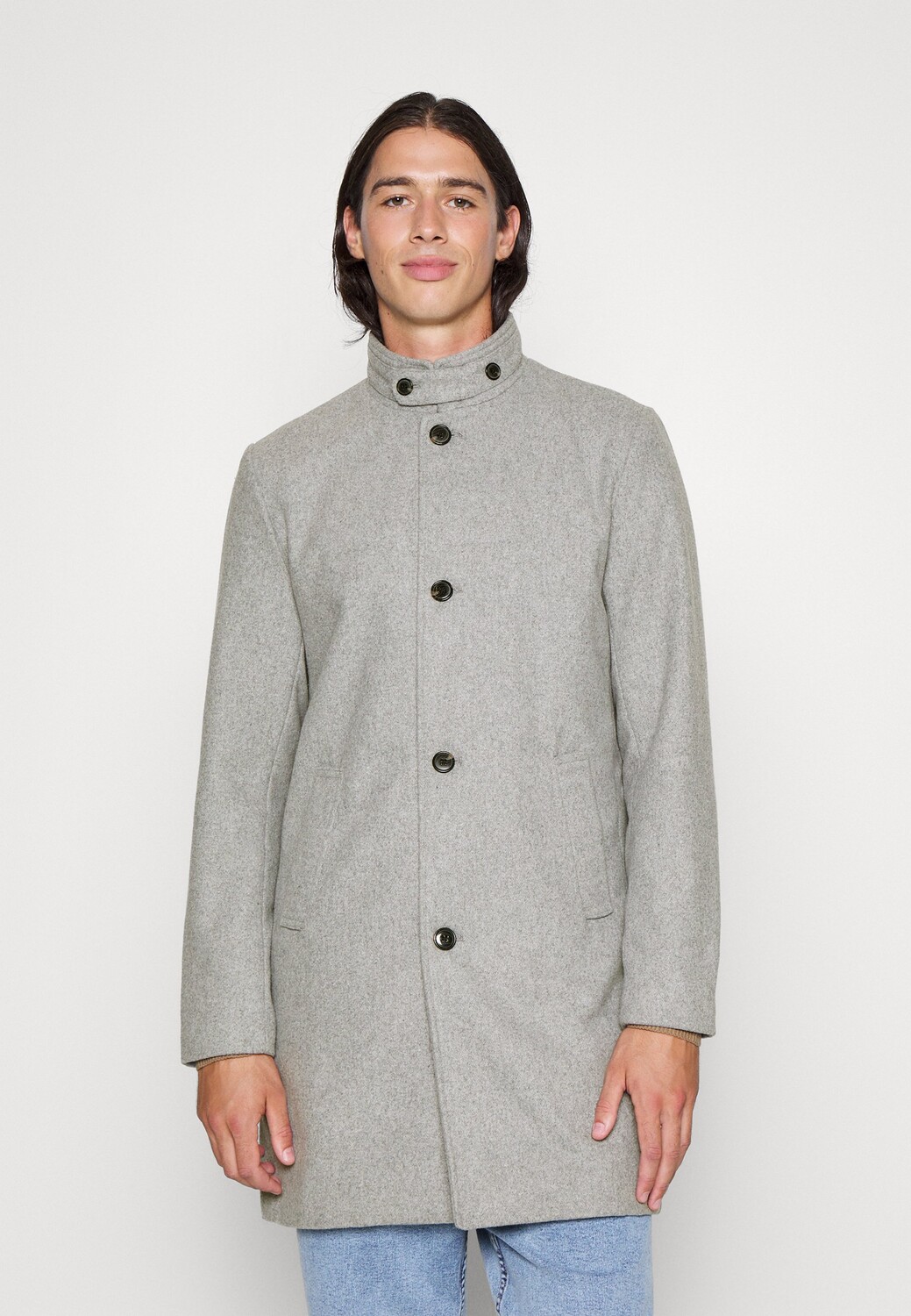Пальто короткое Jack &amp; Jones Premium, серый