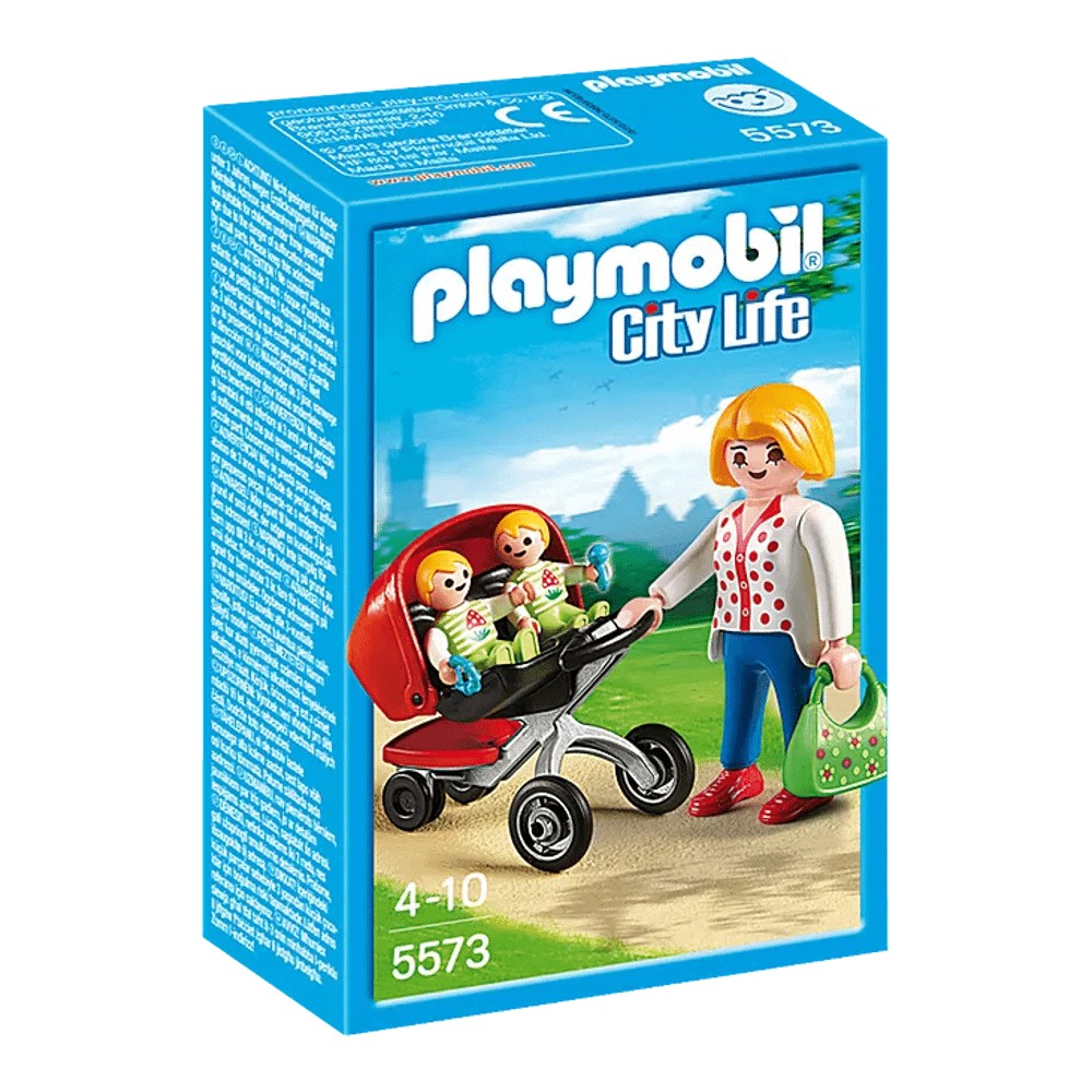 Конструктор Playmobil 5573 Близнецы в коляске набор с элементами конструктора playmobil city life 5573 близнецы в коляске 15 дет