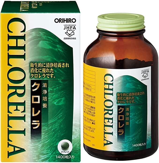 Хлорелла Orihiro, 1400 таблеток комплекс витаминов и минералов green leaf formula 1 on day multicomplex кальций магний витамин c 30 шт