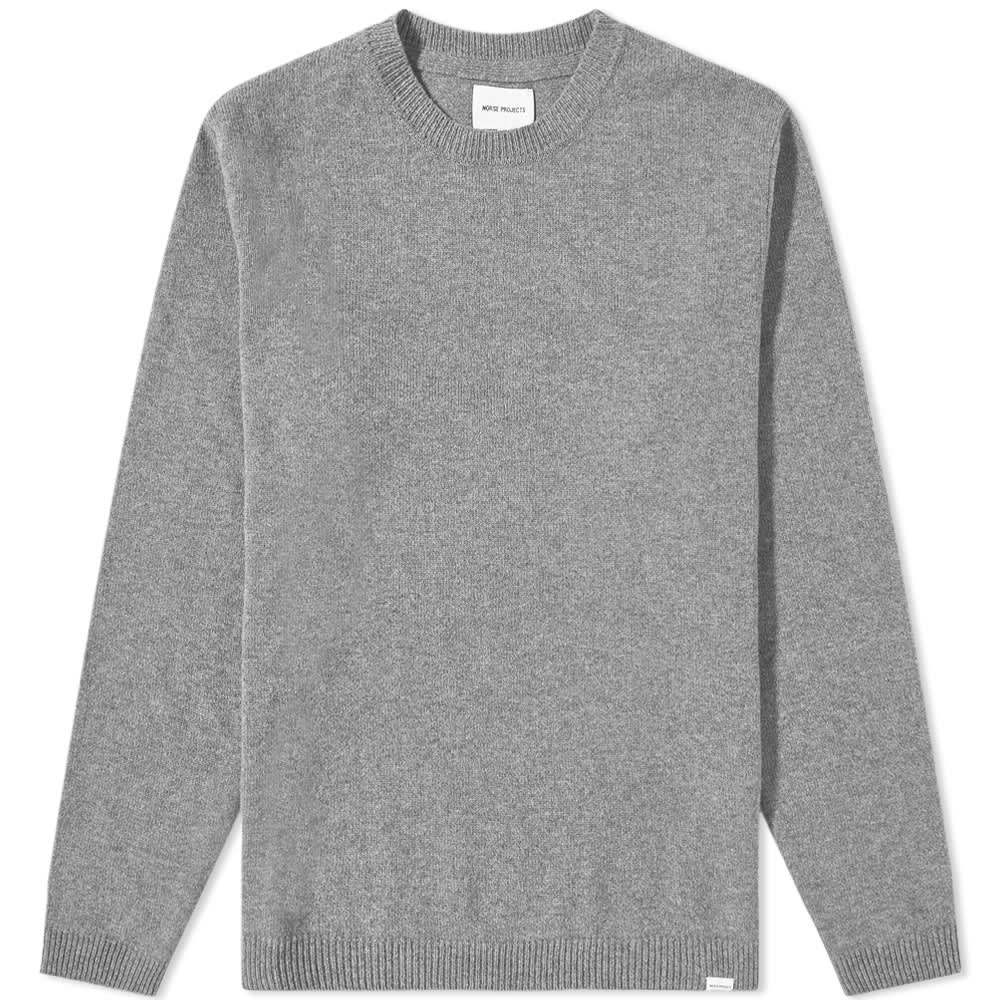 Джемпер Norse Projects Sigfred Lambswool Knit, серый джемпер norse projects roald chunky cotton knit