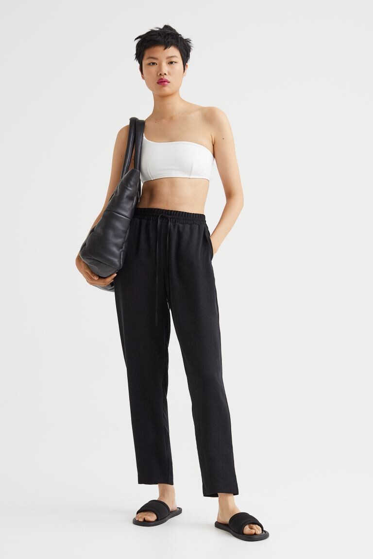

Брюки без застежки H&M, черный