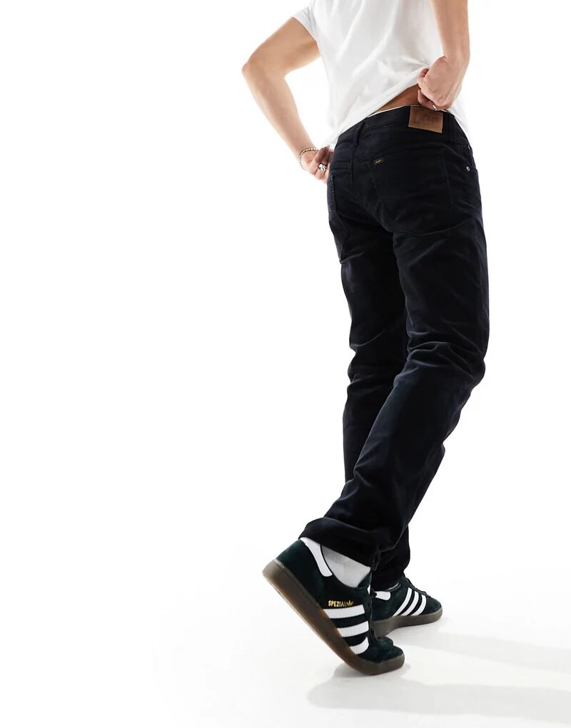 Черные вельветовые брюки прямого кроя Lee прямого кроя брюки прямого кроя уверенный шаг