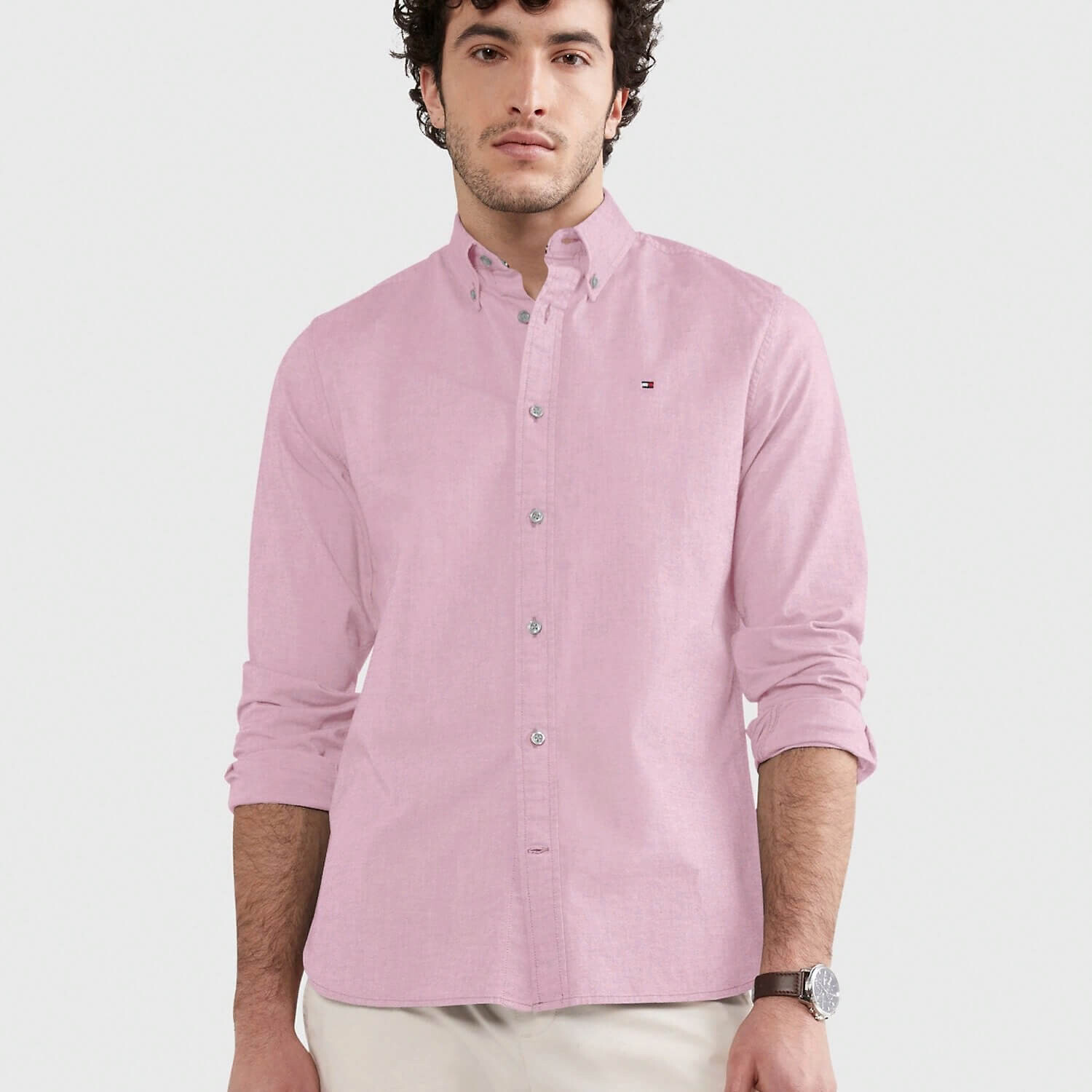 

Рубашка Tommy Hilfiger Regular Fit Oxford, розовый
