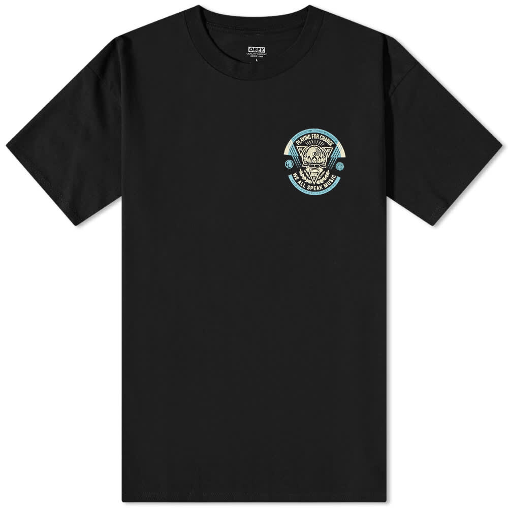 

Футболка Obey Playing For Change Tee, Черный
