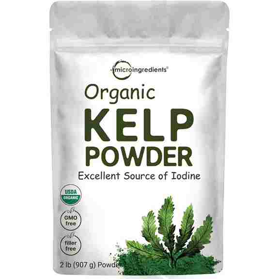 Порошок морских водорослей ламинарии Micro Ingredients Organic Kelp Powder, 907 г кондиционер с экстрактом морских водорослей thinkco tc 7 kelp seaweed herb scalp clinic treatment 500 мл