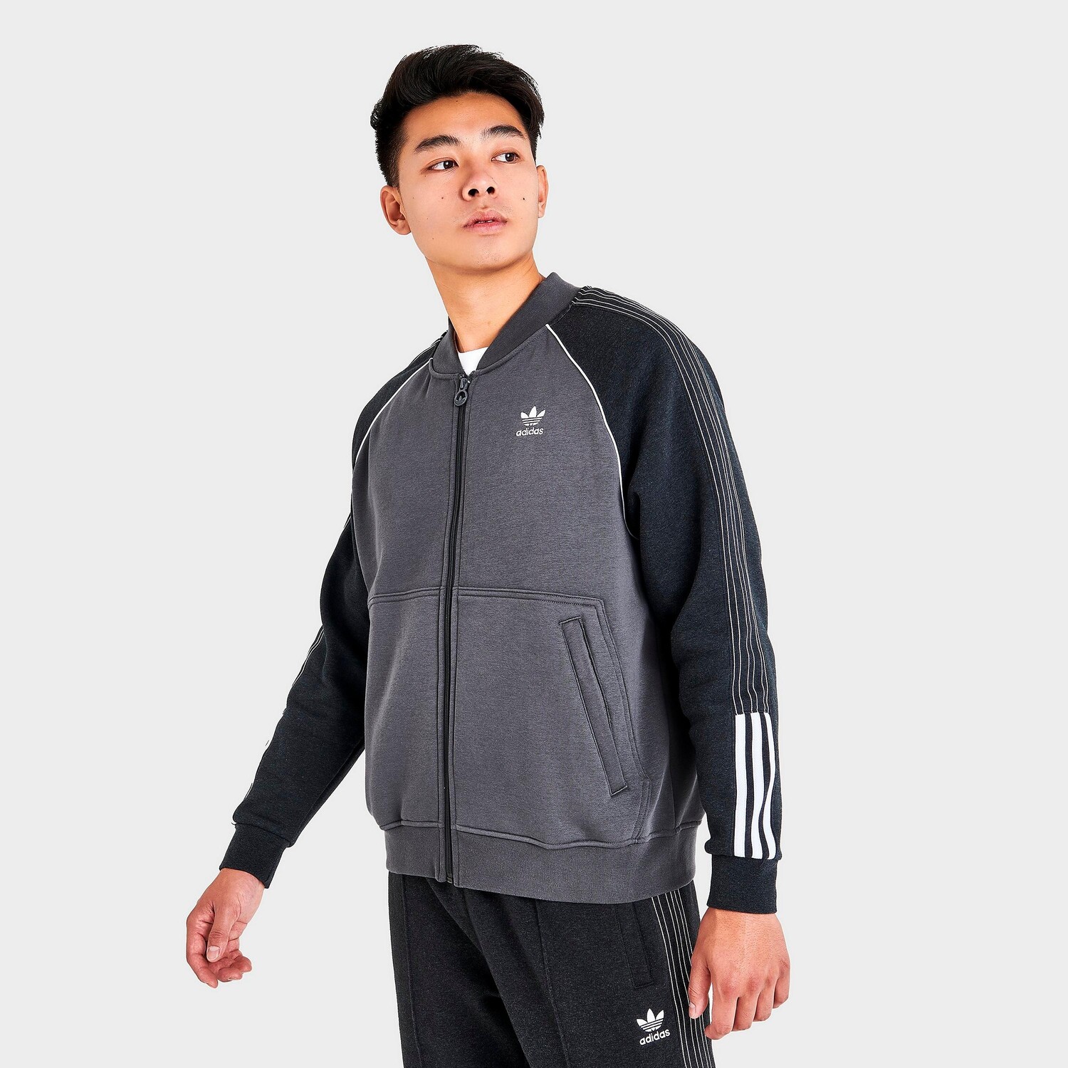 

Мужская флисовая спортивная футболка Adidas Originals SST, серый