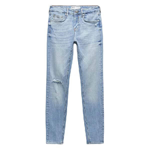 

Джинсы Zara ZW Mid Waist Skinny, синий