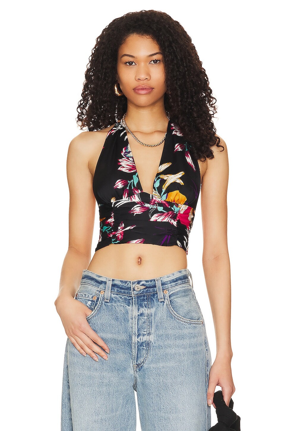 

Топ Free People Seraphina Halter, цвет Black Combo