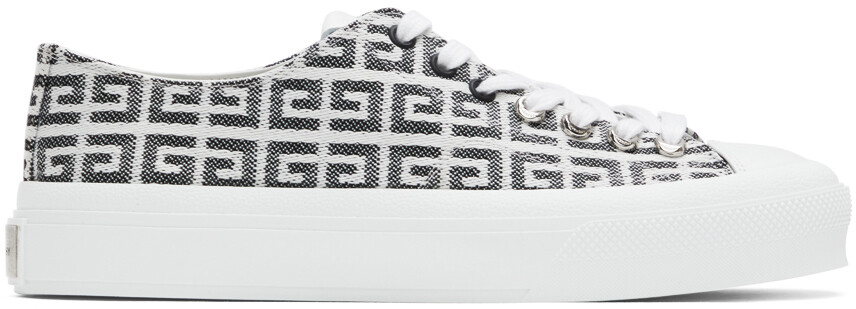 

Черно-белые кроссовки City Low 4G Givenchy, Черный