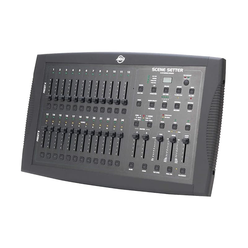 

Американский диджей SCENE-SETTER 24-канальная диммирующая консоль American DJ American DJ SCENE-SETTER 24-Channel Dimming Console