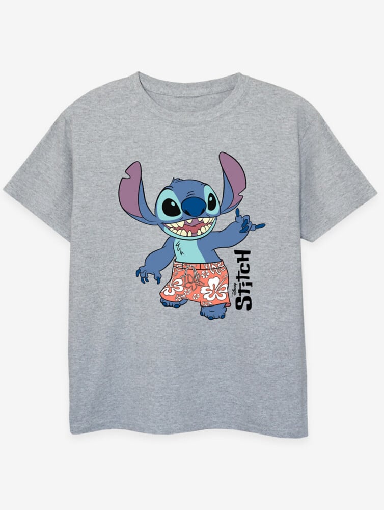 

NW2 Lilo & Stitch Bermuda Shorts Kids Серая футболка George., серый