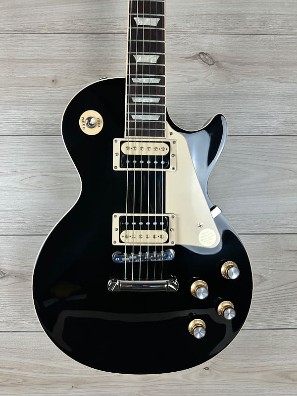 Классическая электрогитара Gibson USA Les Paul - черное дерево Les Paul Classic