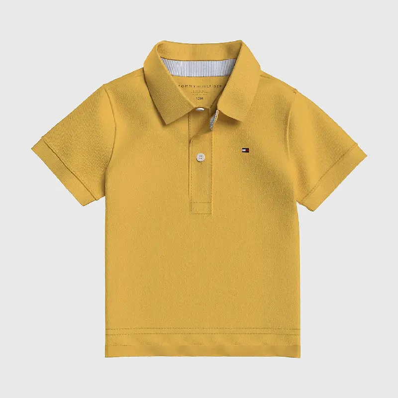 

Футболка-поло Tommy Hilfiger Kids' Solid Stretch, темно-желтый