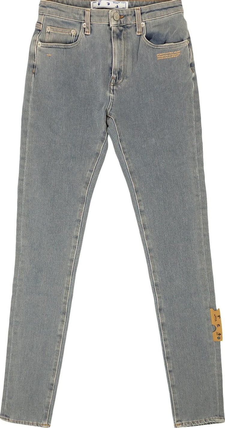 

Джинсы Off-White Stretch Skinny Denim Jeans 'Blue', синий