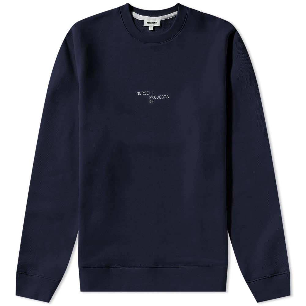 

Толстовка Norse Projects Vagn Nautical Logo Crew Sweat, Черный
