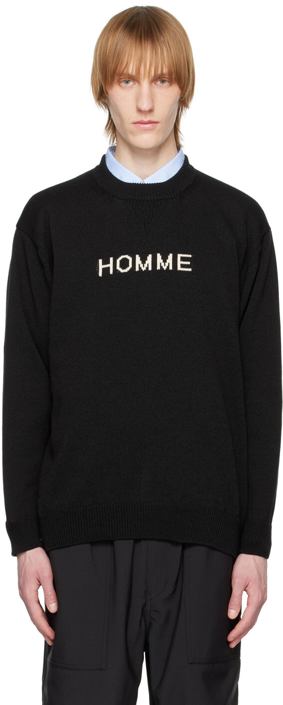

Черный свитер интарсия Comme des Garçons Homme