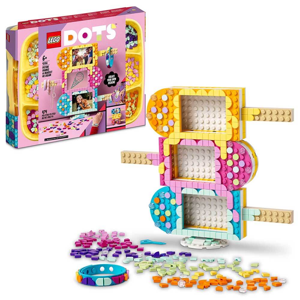 Конструктор фоторамка Lego Dots Ice Cream Picture Frames & Bracelet 474 pcs - фото