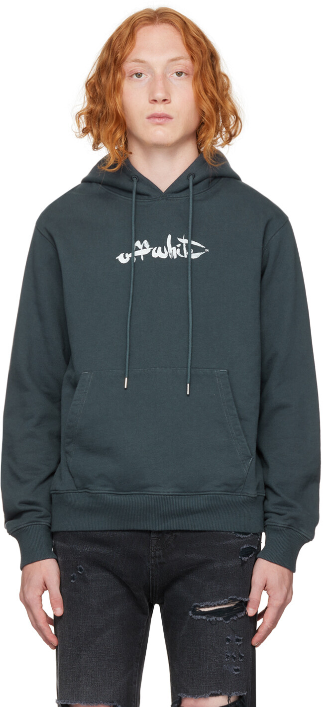 

Худи серого цвета со стрелками Off-White