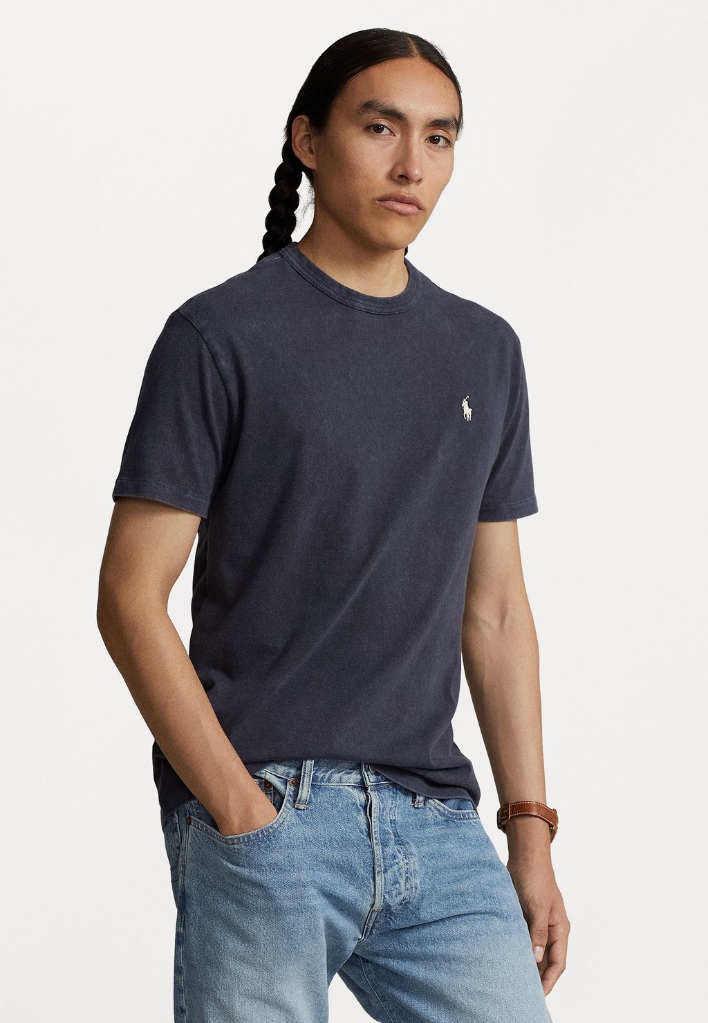 Базовая футболка SHORT SLEEVE Polo Ralph Lauren, выцветший черный