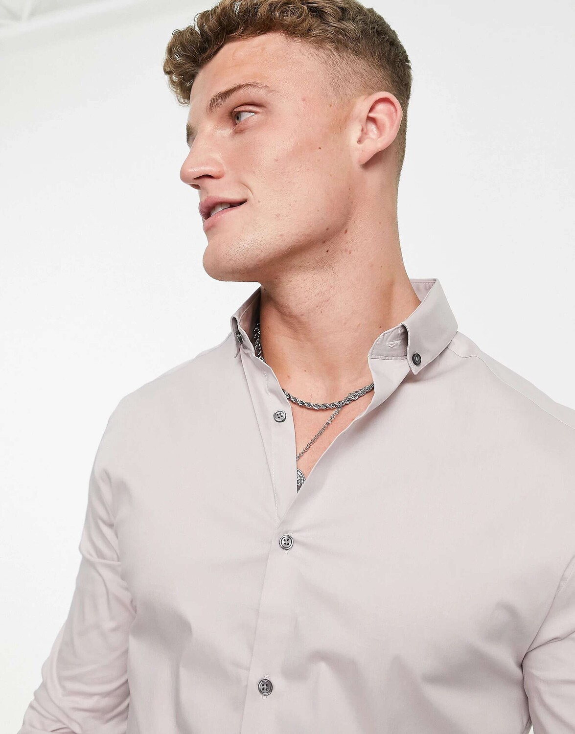

Рубашка с длинными рукавами River Island Stone