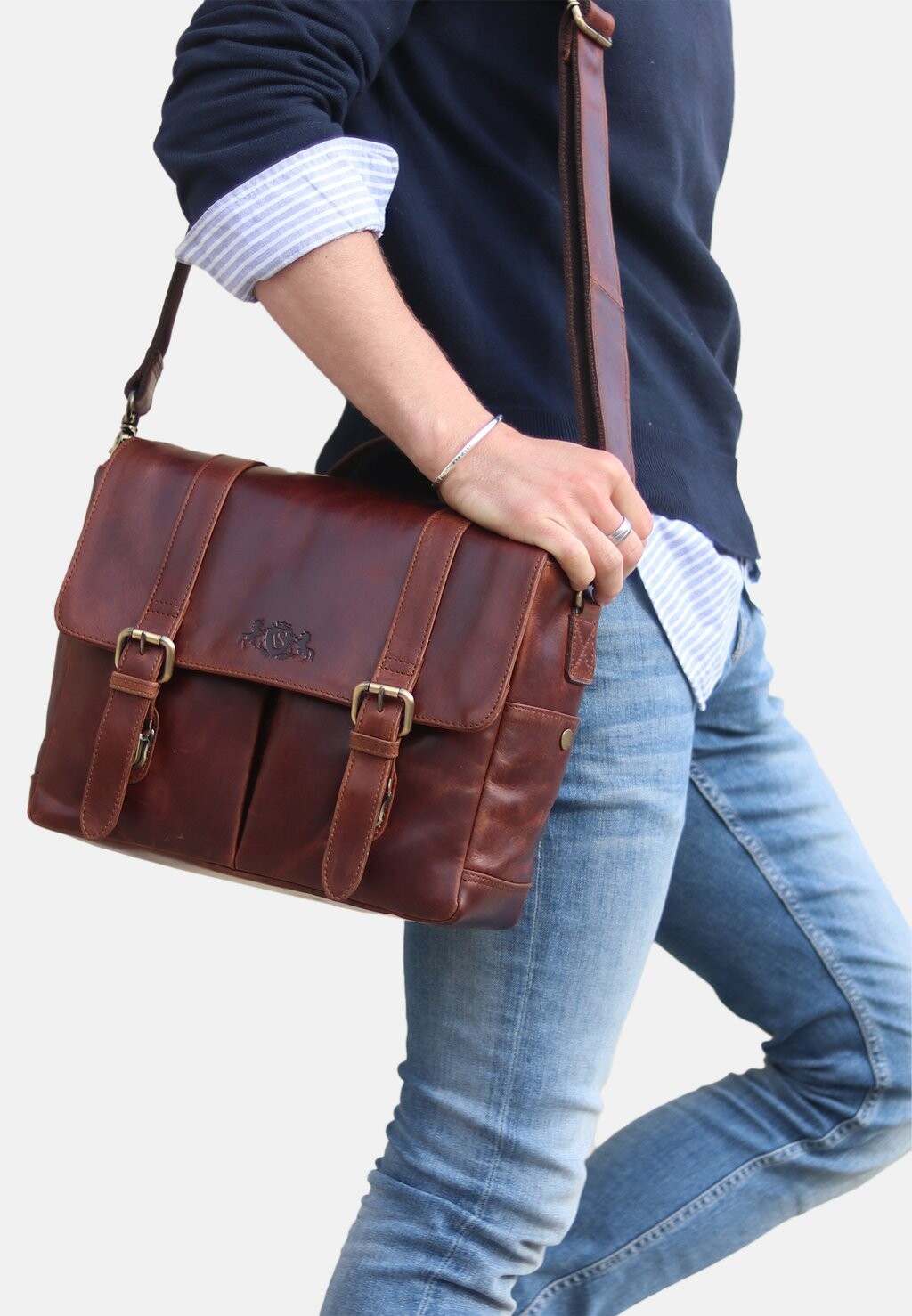 

Портфель Xl Camera Bag Heathrow SID & VAIN, цвет braun-cognac