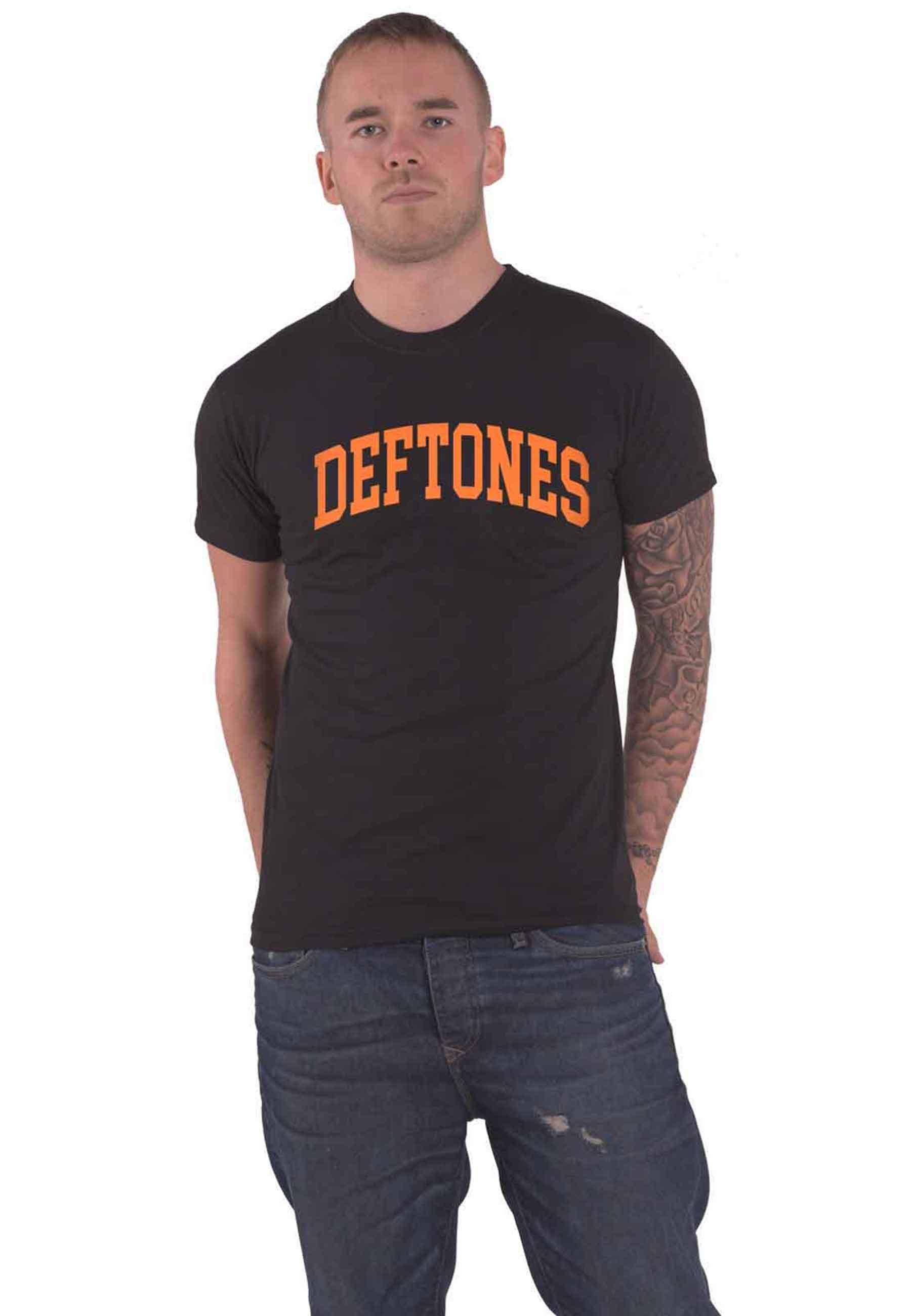 цена Футболка с логотипом колледжа Deftones, черный