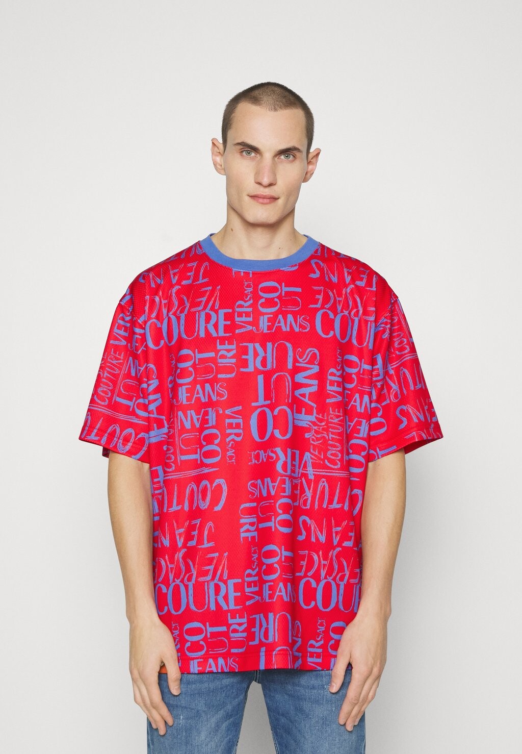 

Футболка с принтом Versace Jeans Couture, красный