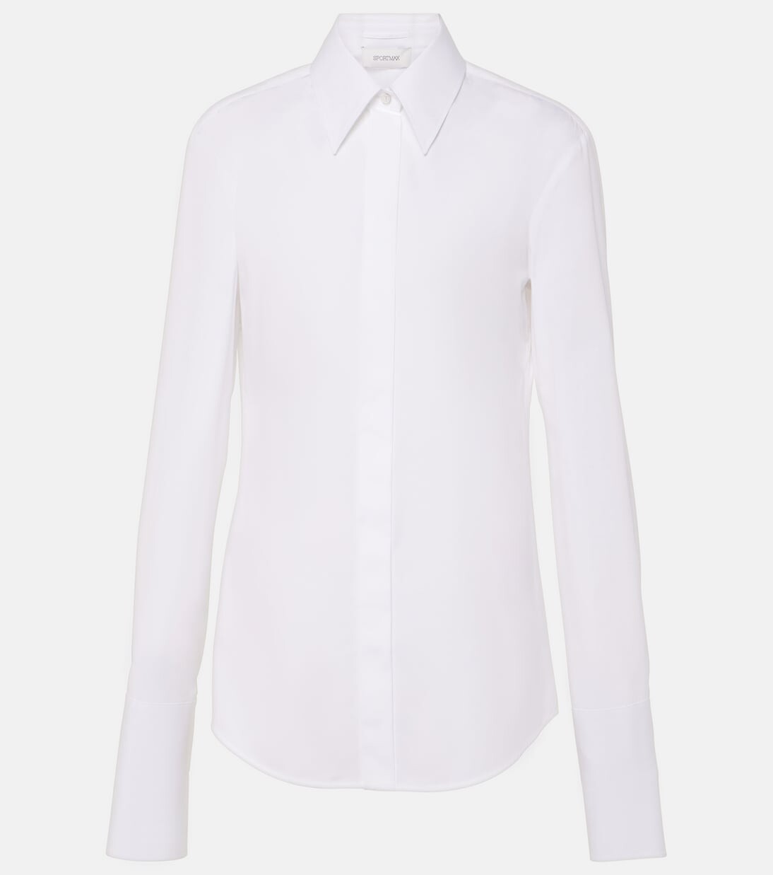 

Рубашка Oste из хлопкового поплина Sportmax, белый