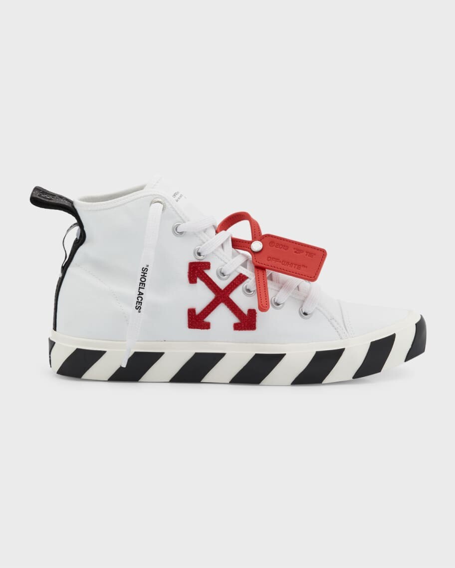 

Мужские кроссовки среднего кроя из вулканизированной парусины Off-White
