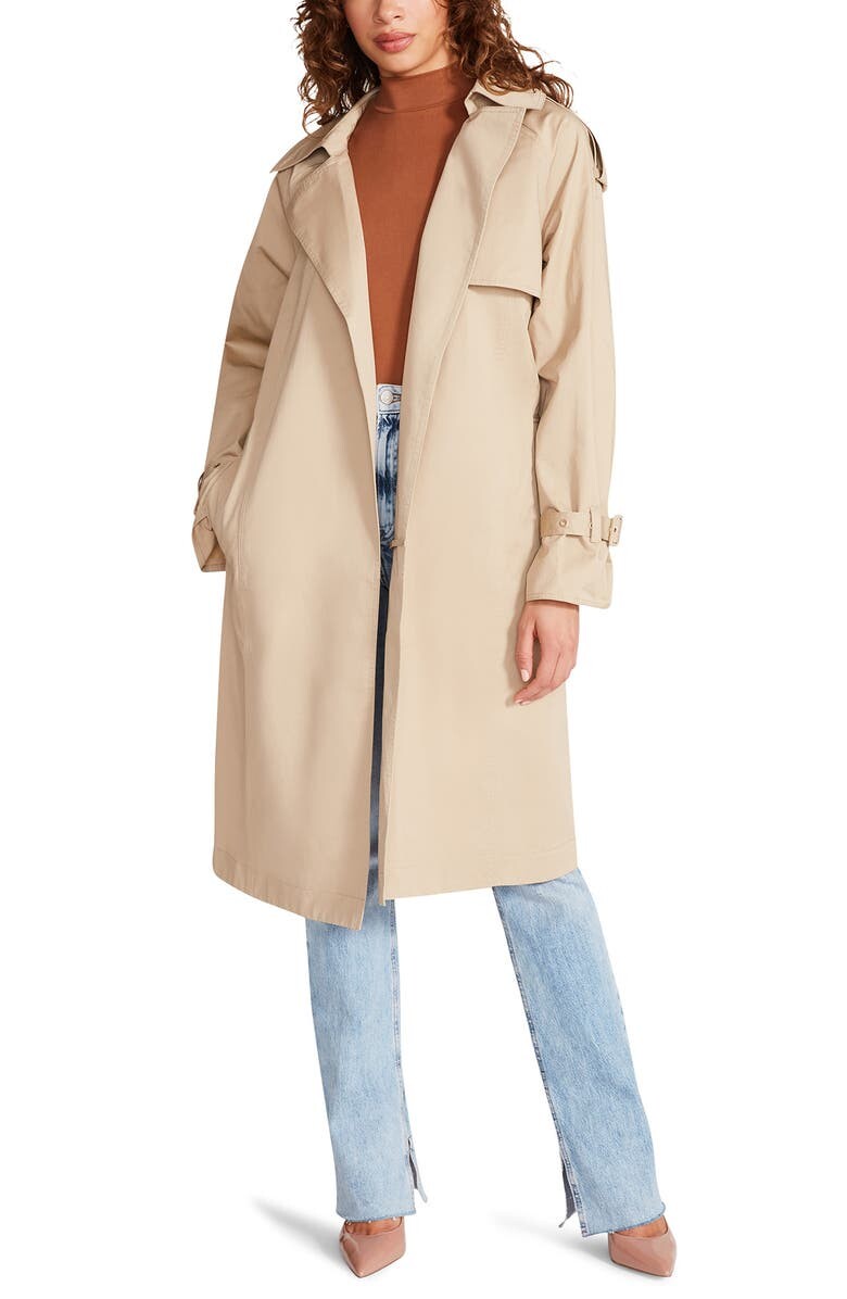 

Тренч из хлопкового твила STEVE MADDEN