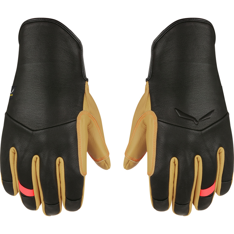 Женские кожаные перчатки Ortles Am Salewa, черный