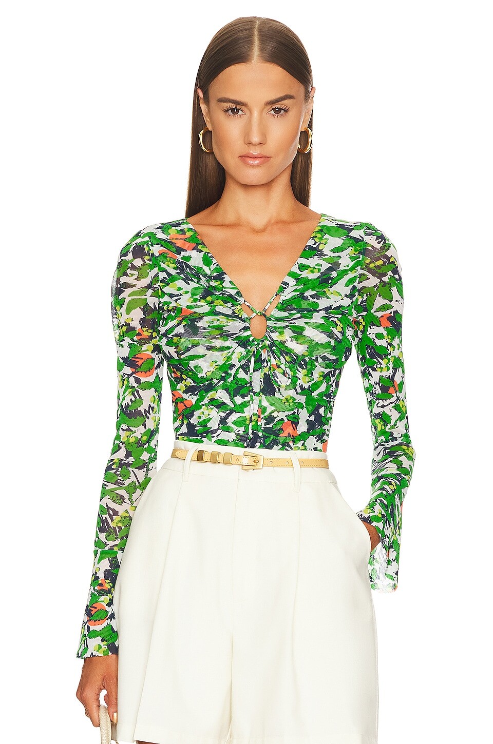 

Боди Diane von Furstenberg Lyric, цвет Scribble Garden White