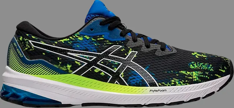 

Кроссовки gt 1000 11 'black electric blue' Asics, черный