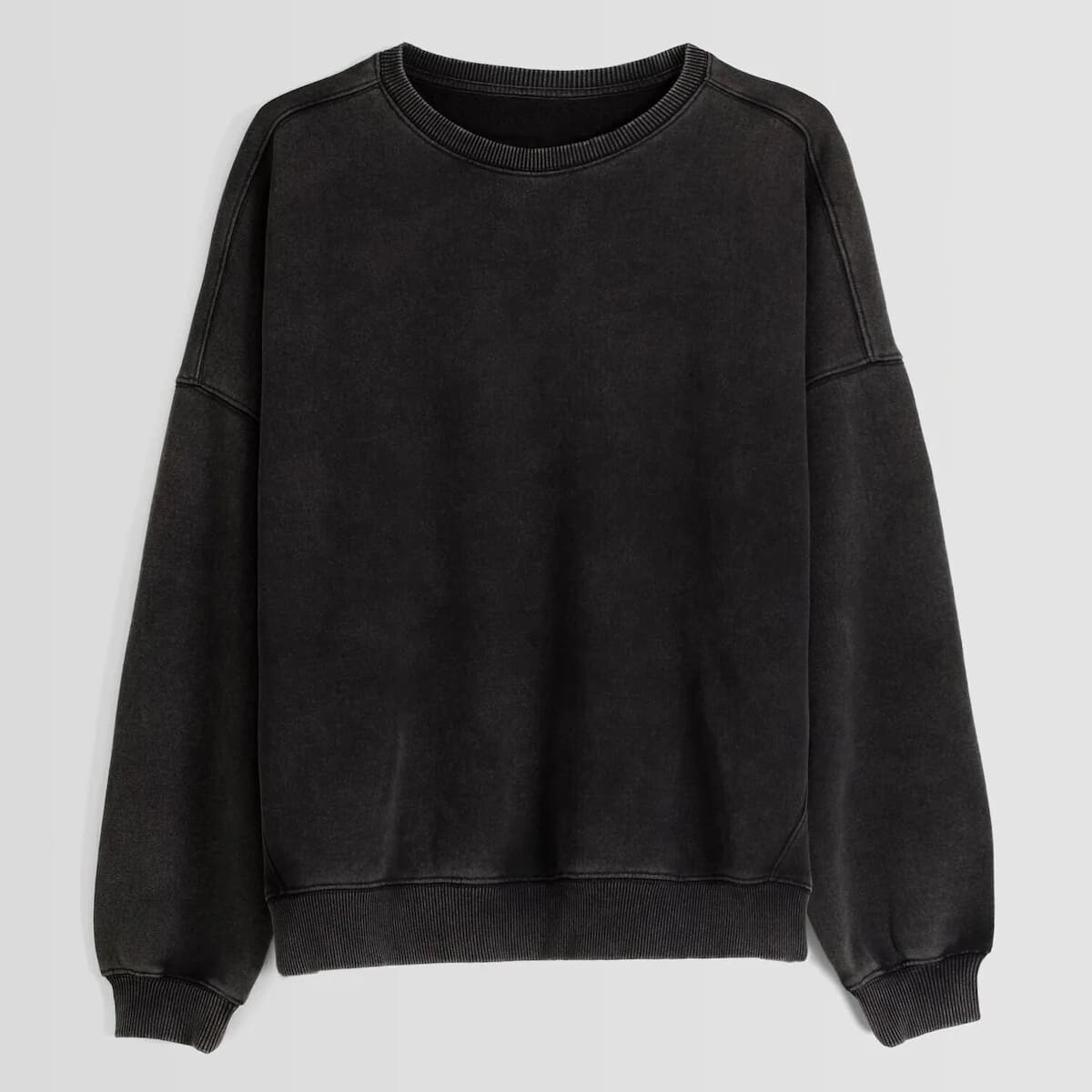 

Свитшот Bershka Oversized, темно-серый