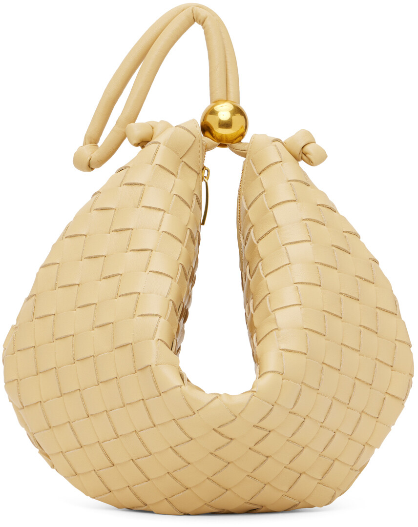 

Бежевый клатч Turn Bottega Veneta