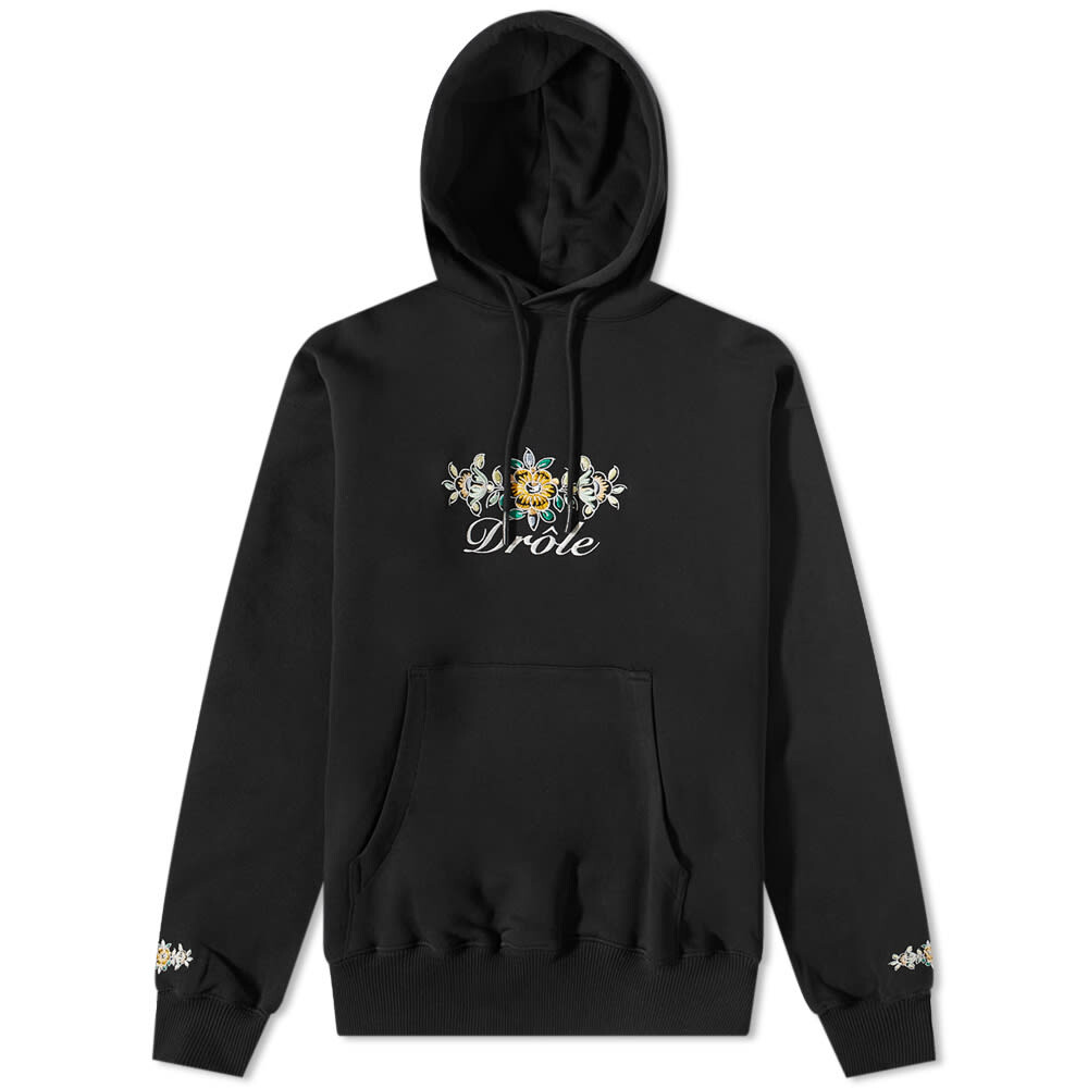 

Толстовка Drôle de Monsieur Floral Logo Hoody, Черный