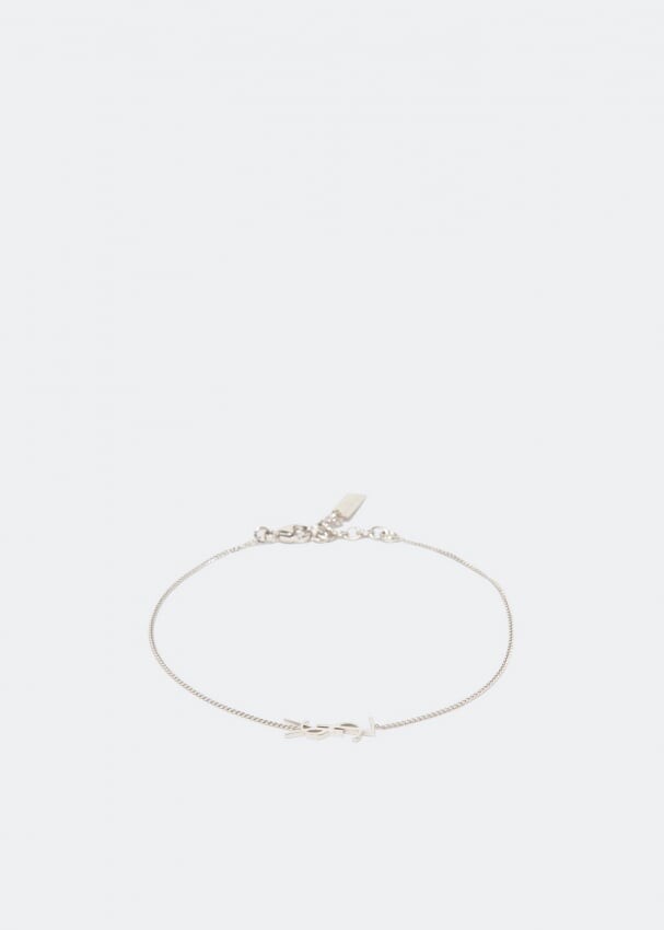 

Браслет SAINT LAURENT Monogramme bracelet, серебряный