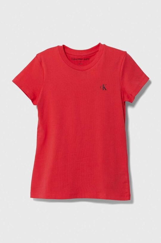

Детские хлопковые футболки Calvin Klein Jeans, 2 пары, красный