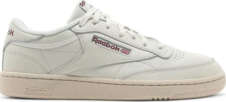 

Кроссовки club c 85 vintage 'chalk maroon' Reebok, пломбир