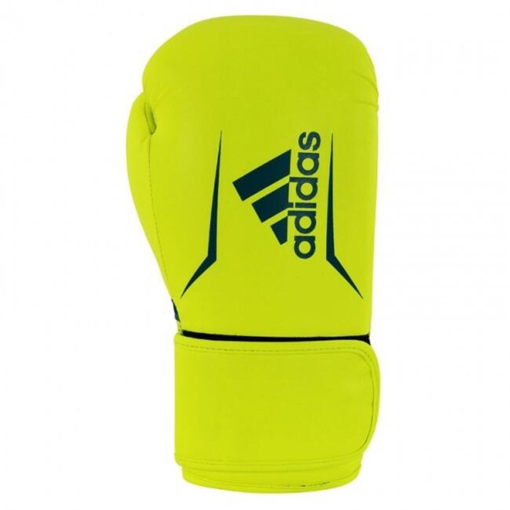 Adidas Speed ​​100 боксерские перчатки желтый/синий - 14 унций, желтый боксерские перчатки twins special bgvla 2 black white 16 унций