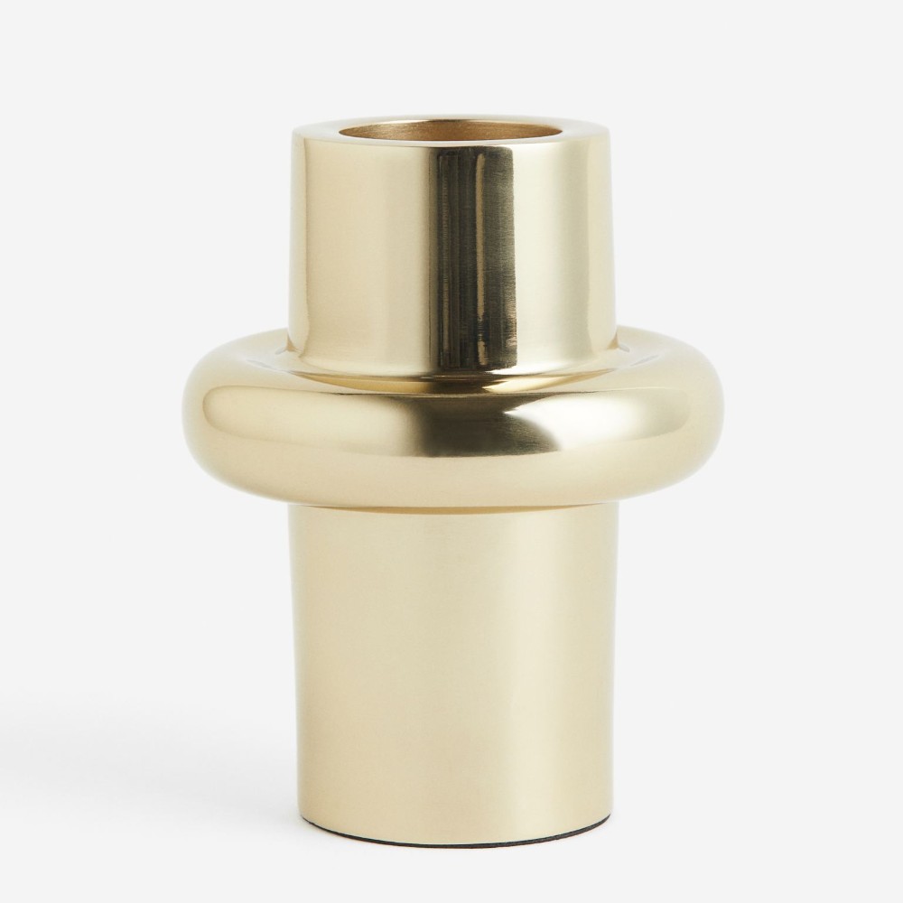 круглый силиконовый подсвечник форма для свечей сделай сам цементный гипсовый подсвечник внутреннее украшение форма для свечей для аро Подсвечник H&M Home Tall Metal, золотой
