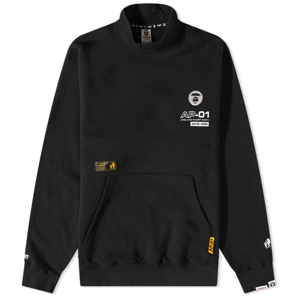 

Толстовка AAPE Mock Neck Sweat, Черный