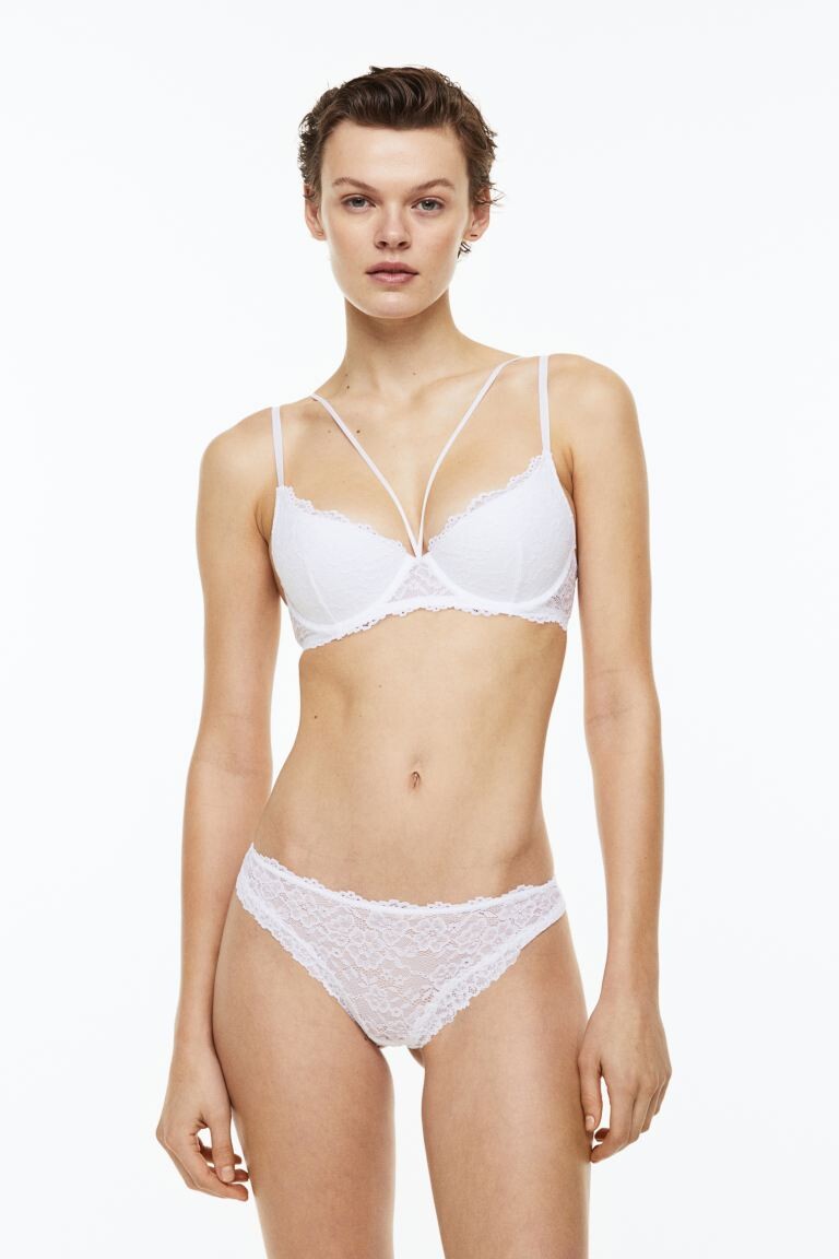 

2 пары бразильских трусов H&M, белый