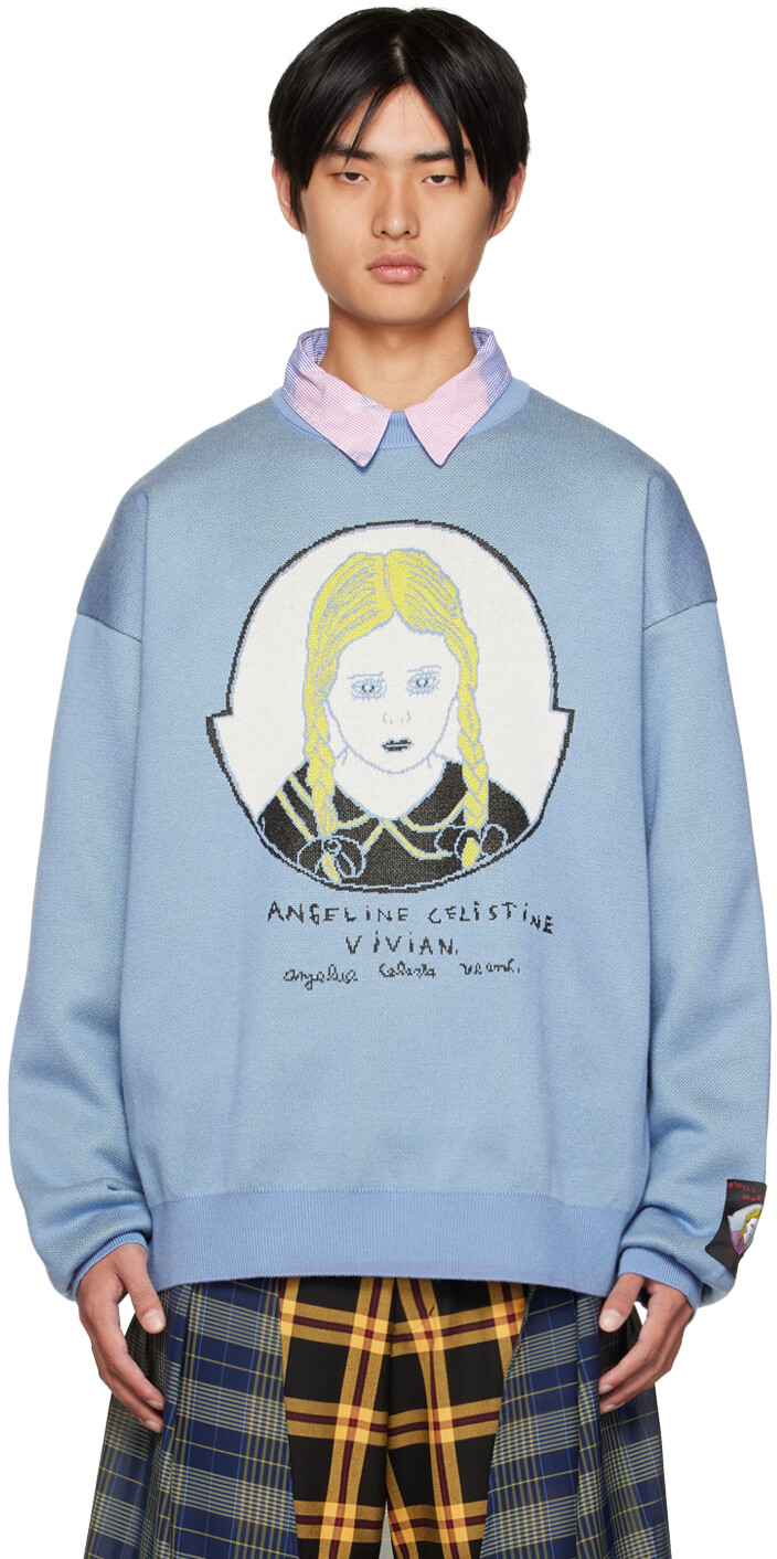 

Синий свитер Henry Darger Edition Angeline Celistine Vivian KIDILL