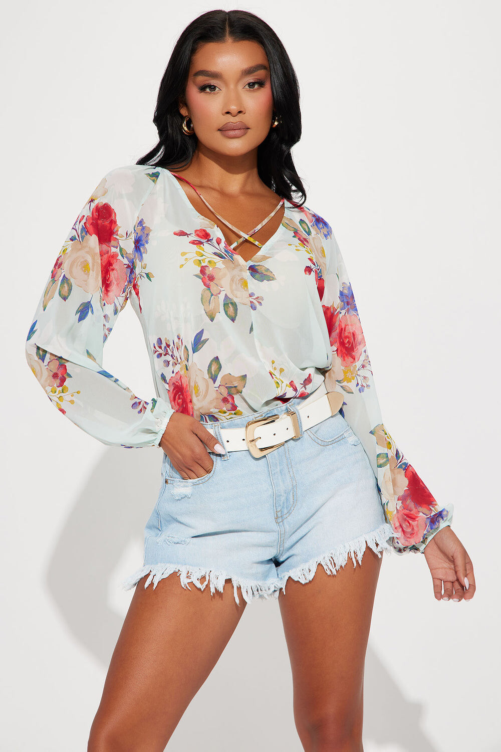 

Блузка Fashion Nova MXT4549FN, синий