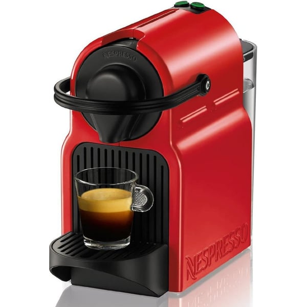 Кофемашина Nespresso Inissia C40, капсульная, красный кофемашина nespresso j620 creatista pro капсульная сталь