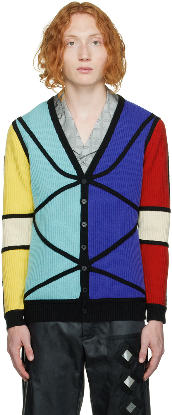 

Разноцветный кардиган с цветными блоками Charles Jeffrey Loverboy