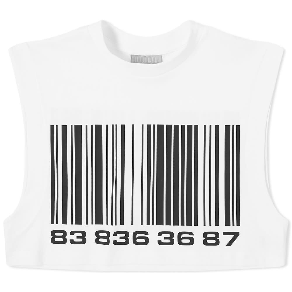 

Футболка VTMNTS Big Barcode Sleeveless Cropped Tee, Синий