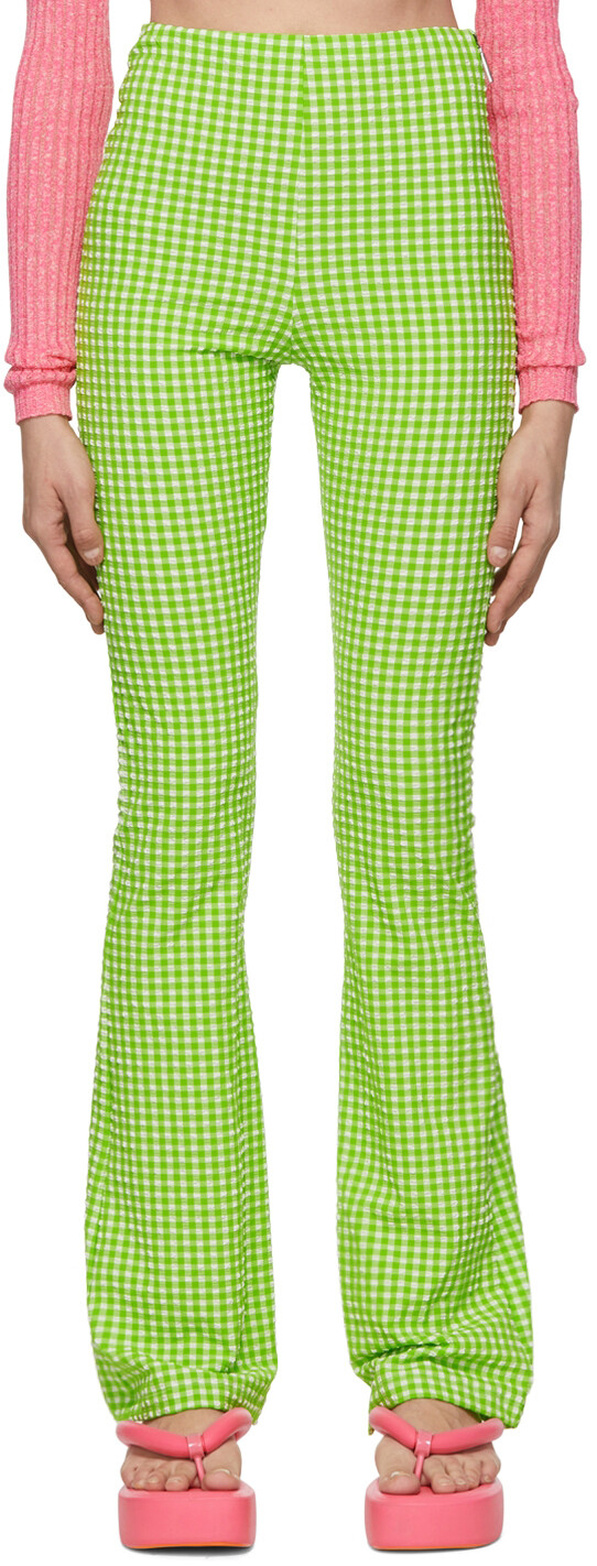 

Зеленые брюки из полиэстера MSGM